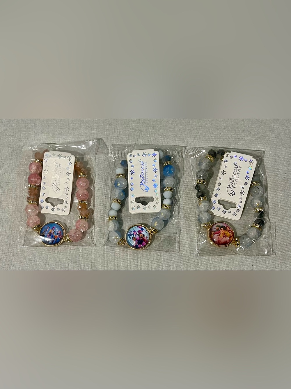 K-pop Beaded Stretch Bracelet - pack of 3